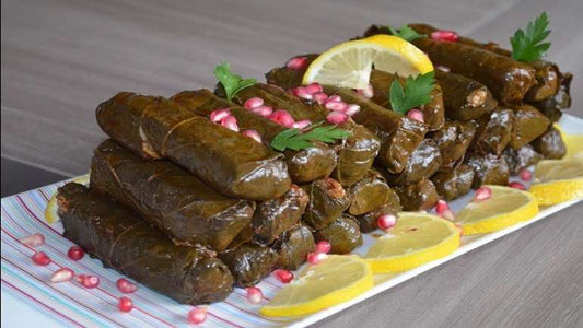 Frozen Grape Leaves Stuffed With Vegetable Ready For Eating