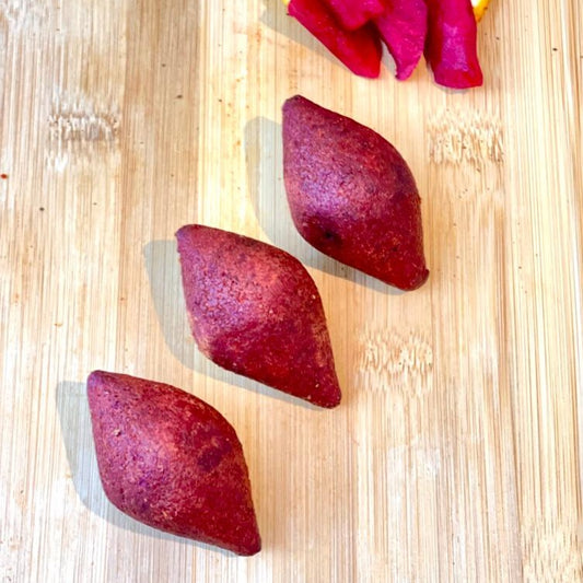 Frozen Kibbeh Beetroot Stuffed With Meat Ready For Frying