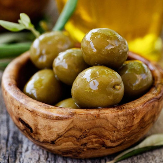 Olives Green Salkini Without Salt Dipped In Olive