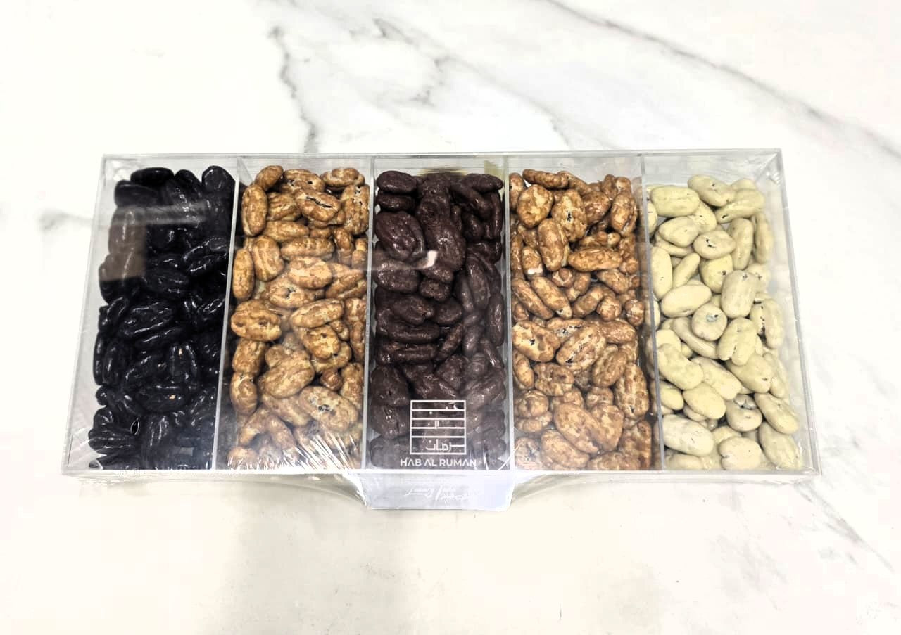 ‎‏Sugar Free Dragee Pecan assorted Acrylic Box