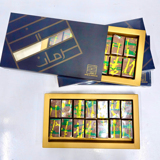 Luxury Chocolate Mini Bar knafeh with Pistachio Drawer Box