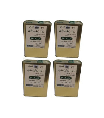 4 Palestinian Virgin Olive Oil - 1/4 Tin