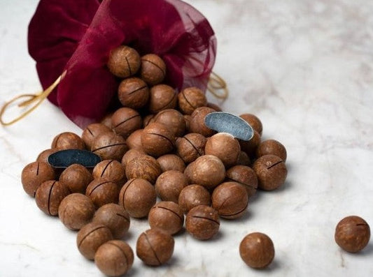 مكاديميا محمصة غير مقشرة بنكهة الفانيليا