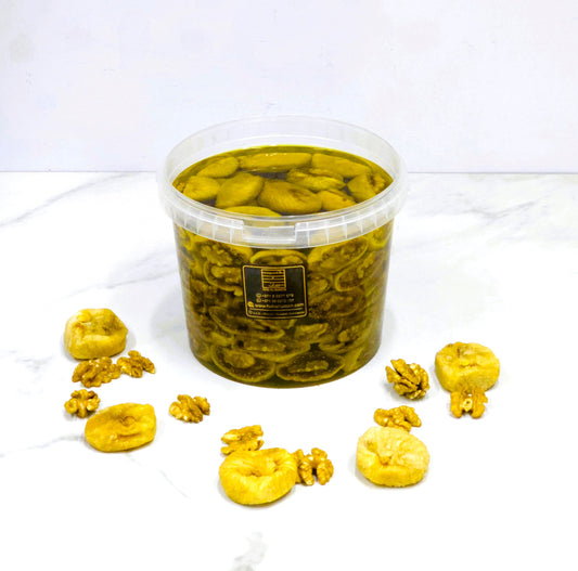 تين محشي جوز مغمور بزيت الزيتون