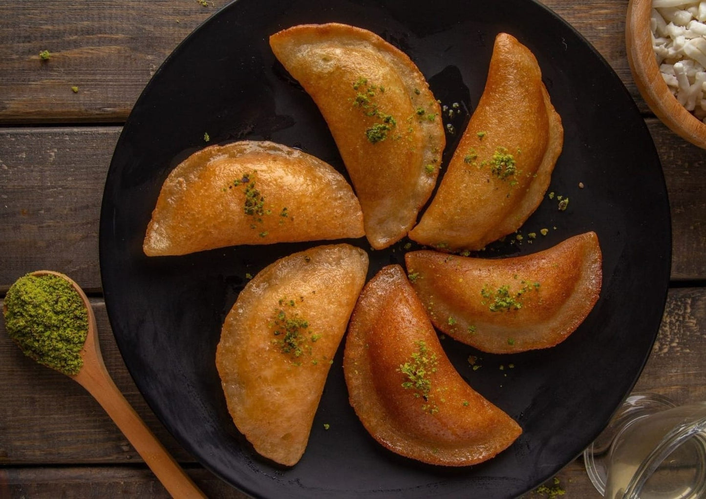 Frozen Qatayef Cheese Ready For Frying
