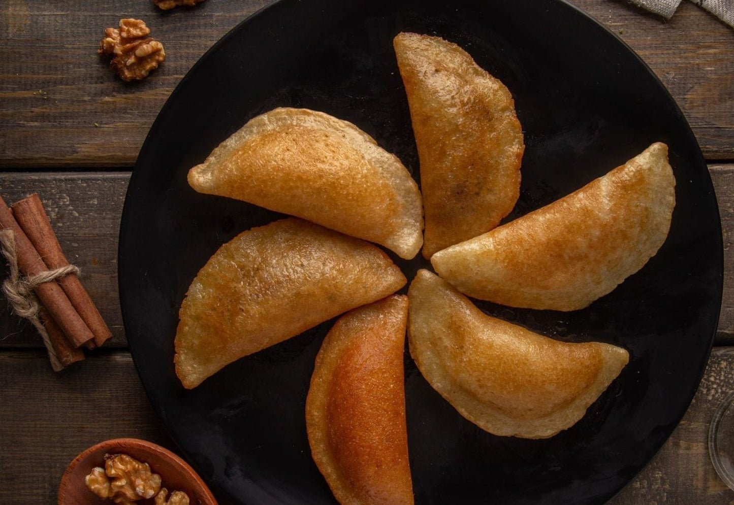 Frozen Qatayef Walnut Ready For Frying